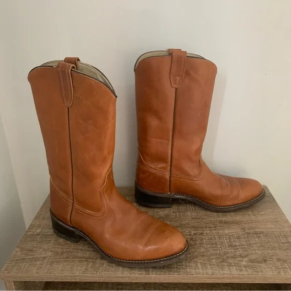 ACME | Shoes | Mens D Acme Wellington Brown Leather Cowboy  display picture 1